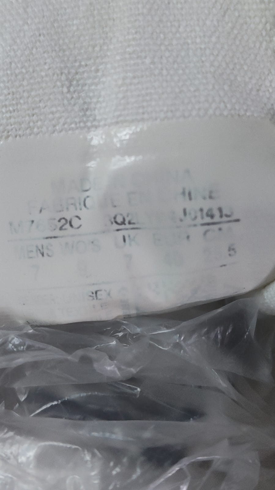 Converse Chuck Taylor Low Top White – Size tag