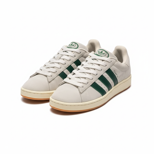 Adidas Campus off-white green side-angle display