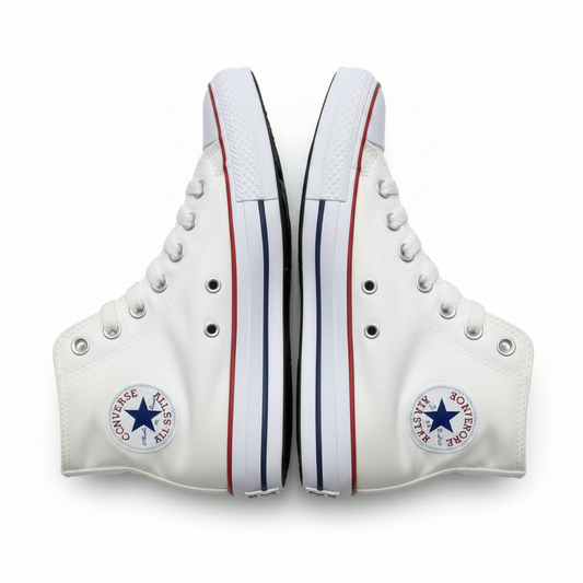 Converse Chuck Taylor All Star Hi Top White - Side with Logo