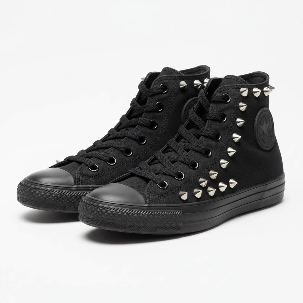 Converse Chuck Taylor Hi Black Studded – Display Picture
