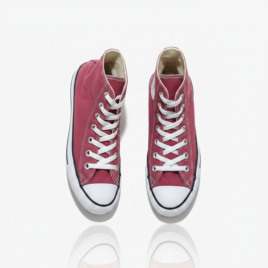 Converse Maroon High Top Side Display