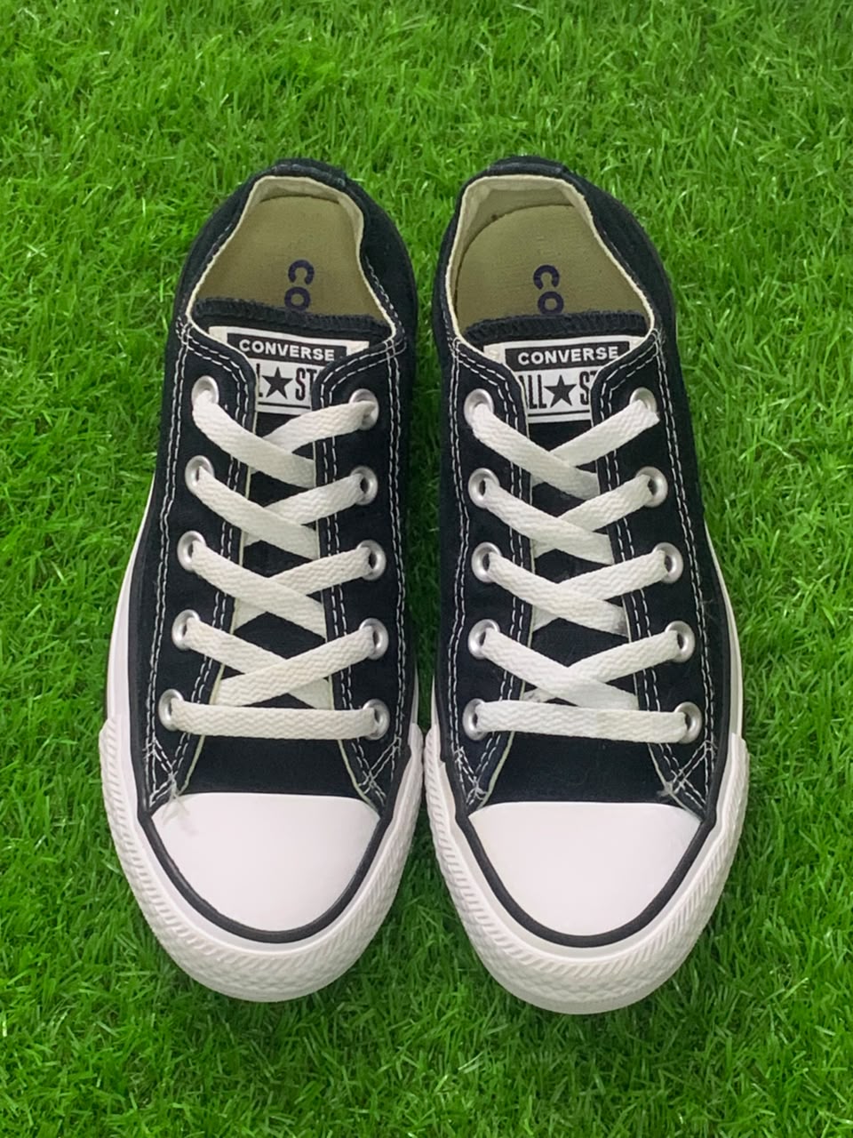 Black Converse Chuck Taylor sneakers outsole