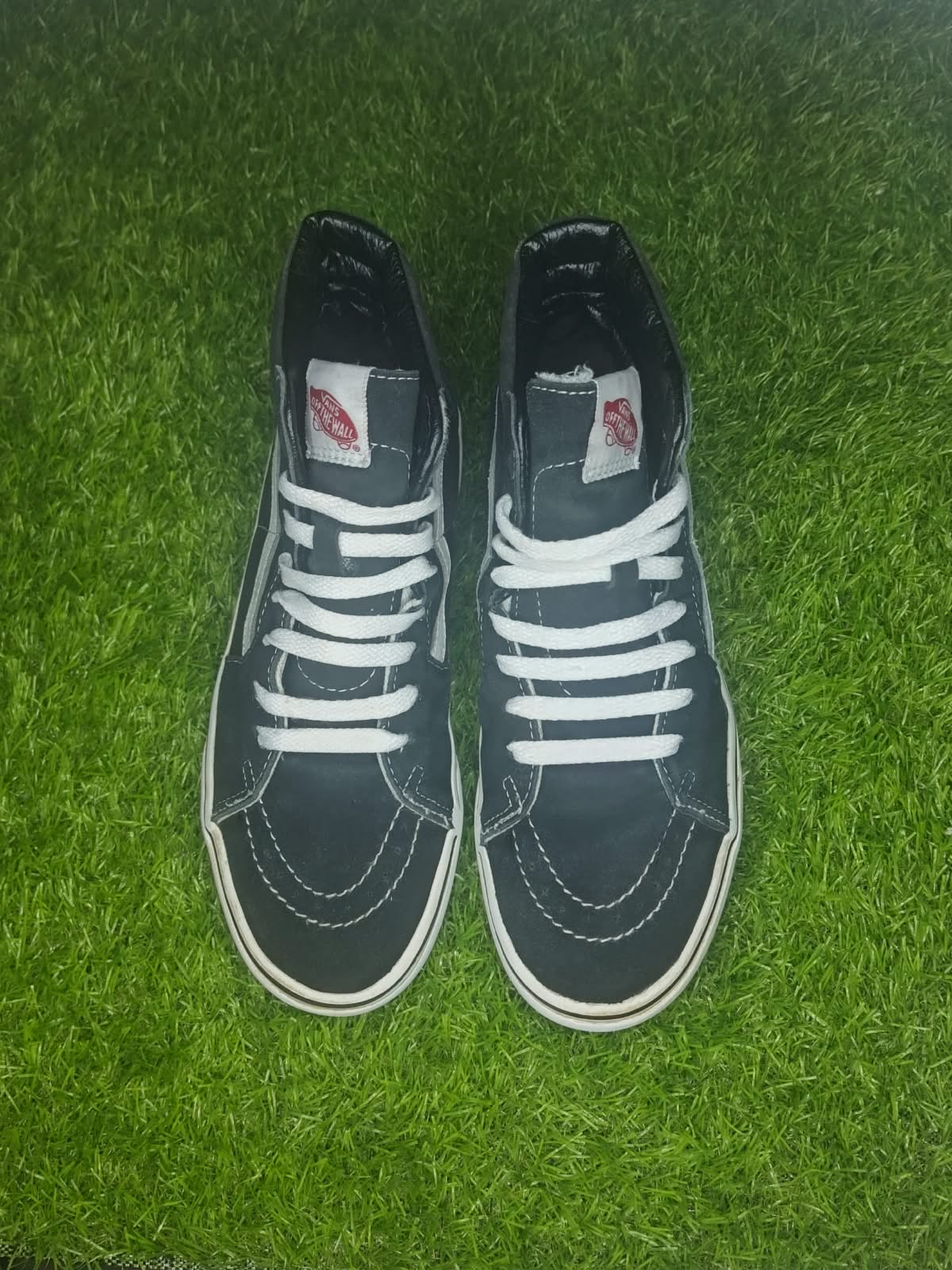 Vans Sk8-Hi Black White Women EU 38 - Front View