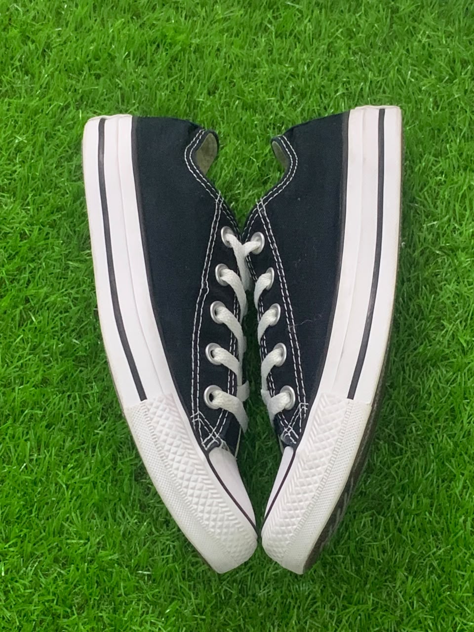 Black Converse Chuck Taylor All Star sneakers front view