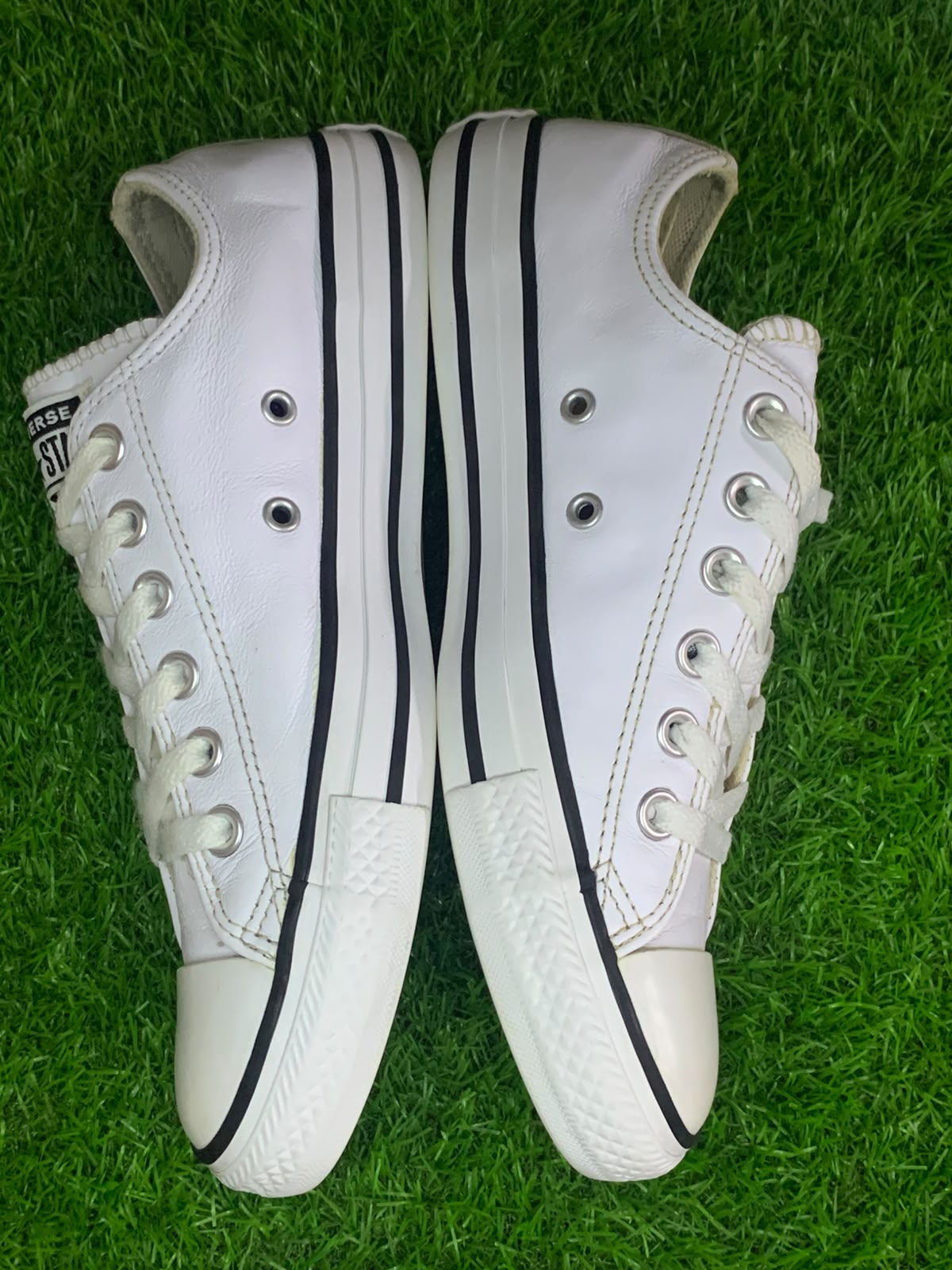Converse Chuck Taylor Low White Leather - Sides