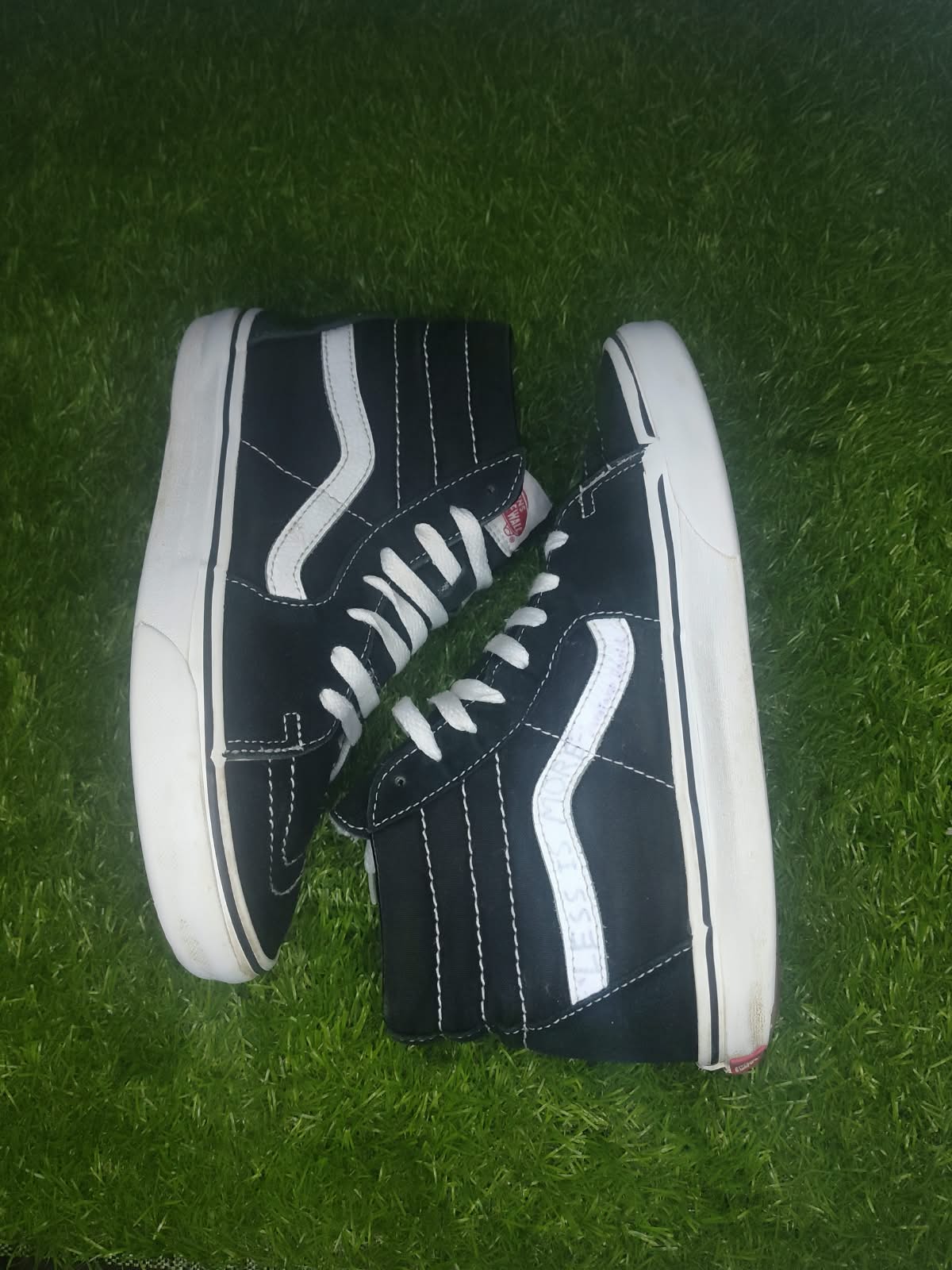 Vans Sk8-Hi Black White Women EU 38 - Side View