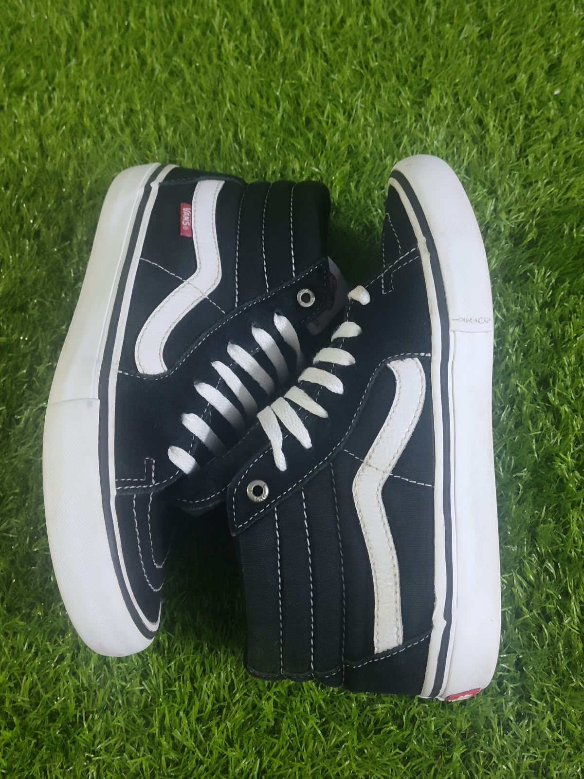 Vans Sk8-Hi Pro Black White Men EU 38.5 - Side View