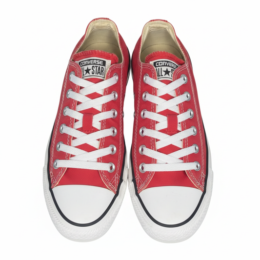 Sr000006 Red Low Top - White Background