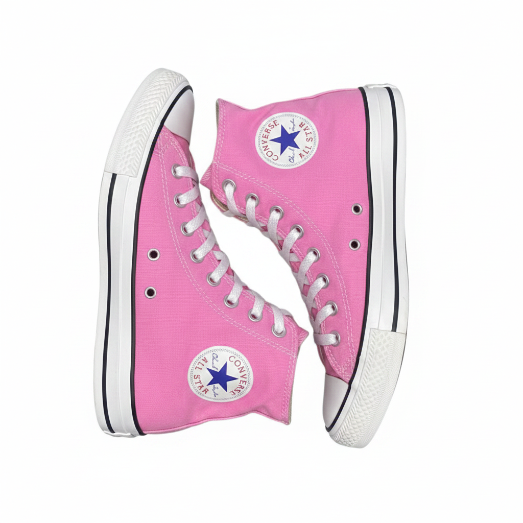 Sr000007 Hot Pink High Top - White Background