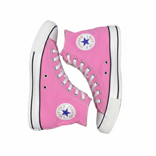 Sr000007 Hot Pink High Top - White Background