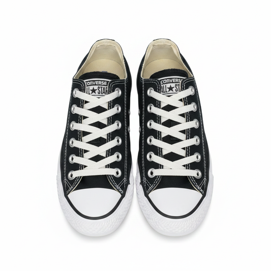Sr000008 Black Low Top - White Background