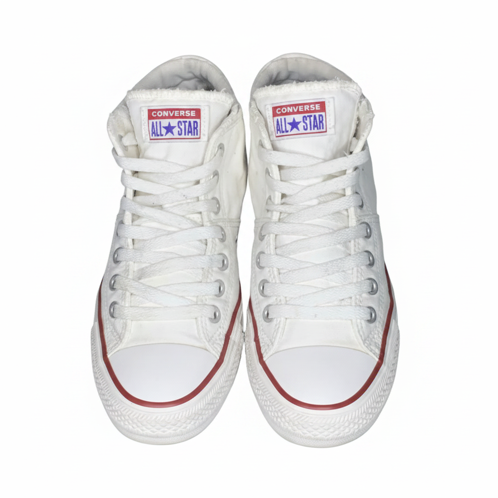 Sr000017 White Women High Top - White Background