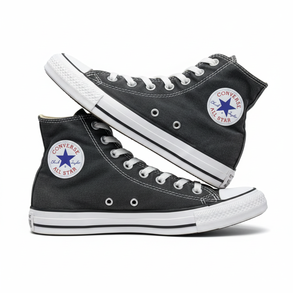 Sr000021 Dark Grey High Top - White Background