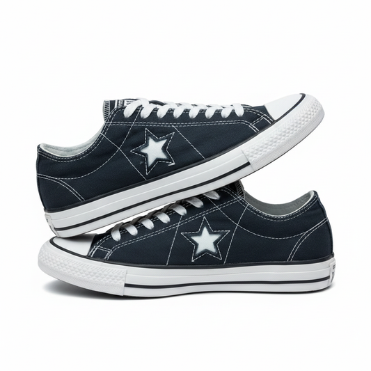 Sr000029 Converse One Star Navy - White Background