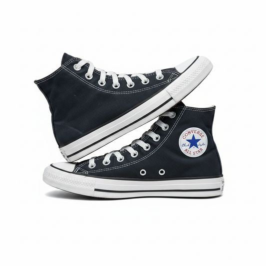 Sr000031 Black High Top - White Background