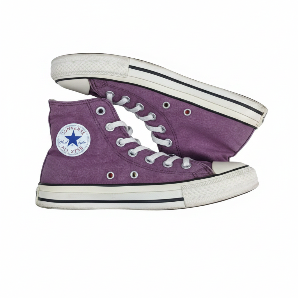 Sr000032 Purple High Top - White Background