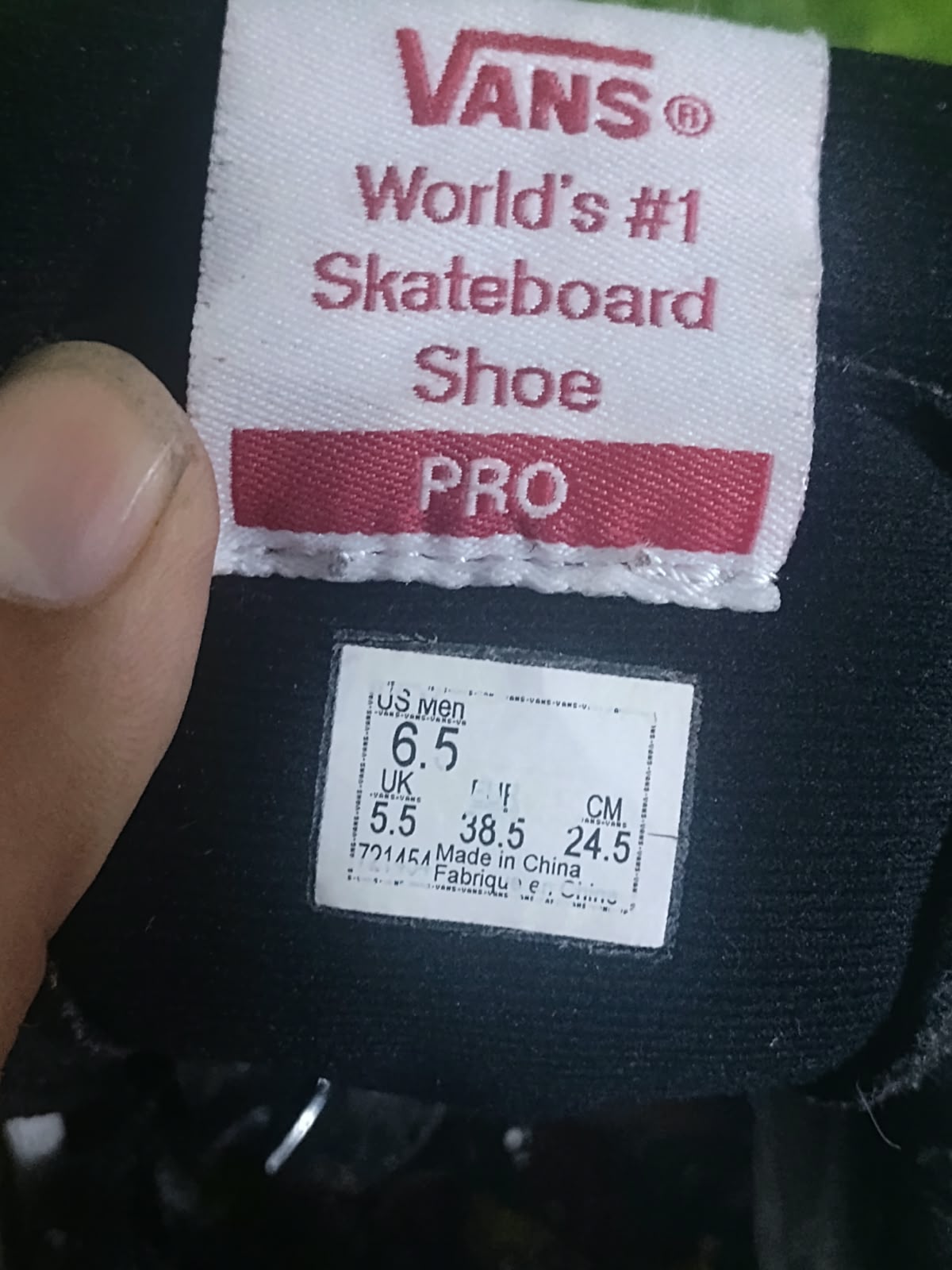 Vans Sk8-Hi Pro Black White Men EU 38.5 - Tag