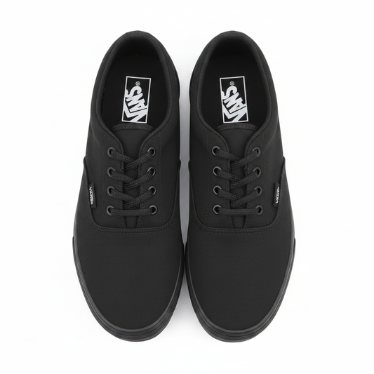 Vans All Black Low Top Display